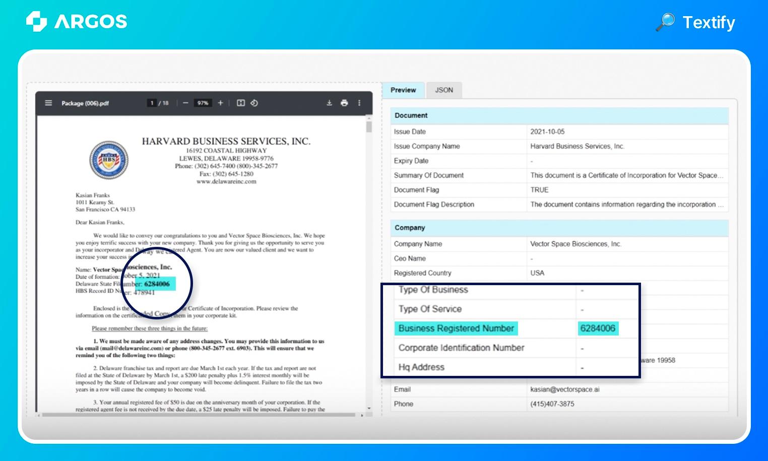 아르고스 아이덴티티, AI 문서 인식 서비스 데모 버전 출시